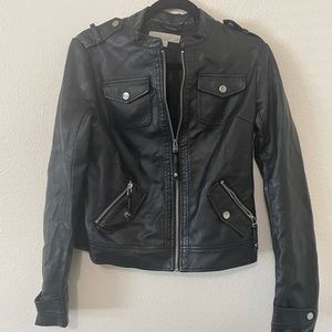 New York & Company Faux leather Motorcycle Jacket